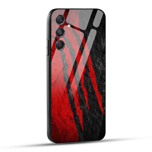 Samsung Galaxy M34 5G Back Cover Red Printed Glass Case