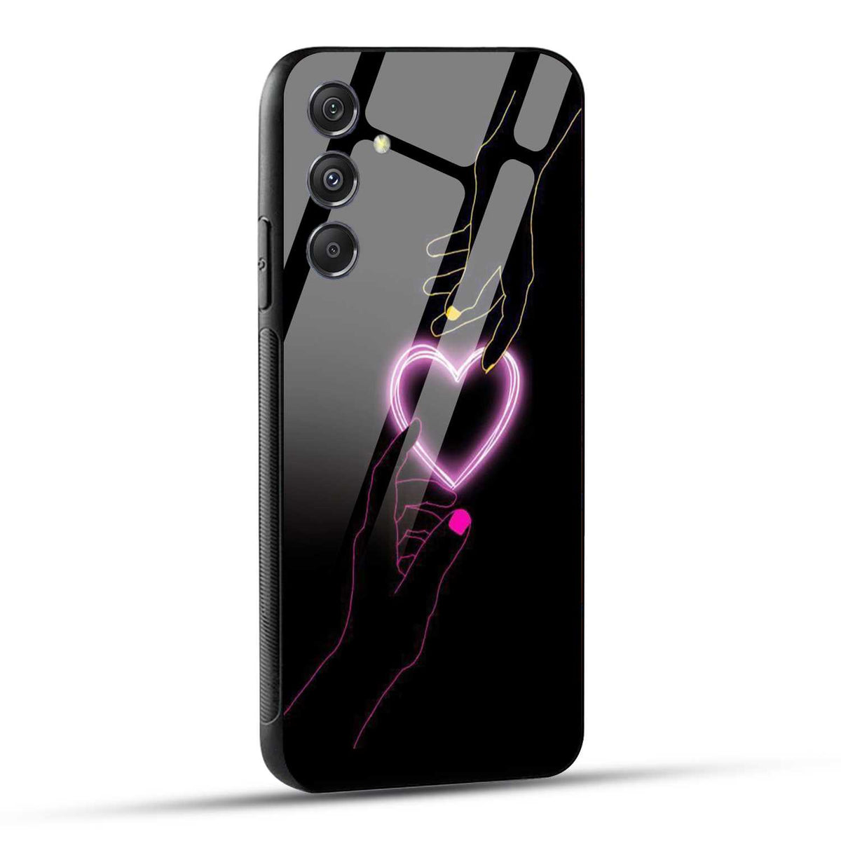 Samsung Galaxy M34 5G Back Cover Love Forever Heart Printed Glass Case