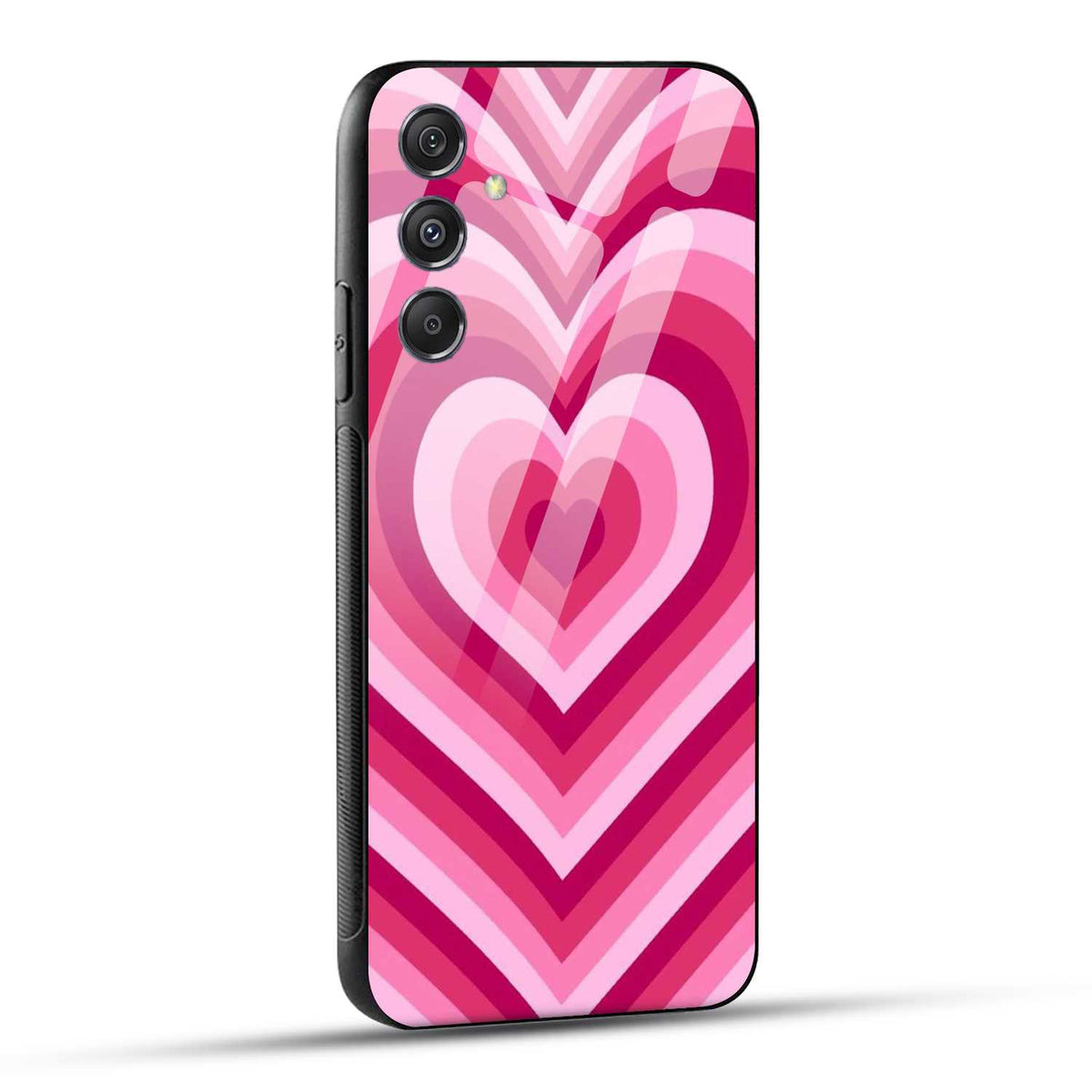 Samsung Galaxy M34 5G Back Cover Love Hearts Printed Glass Case