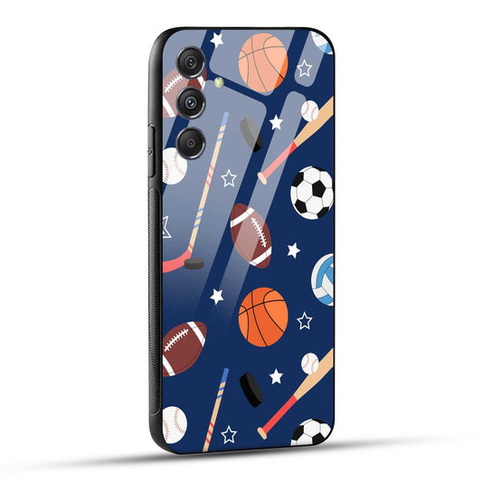 Samsung Galaxy M34 5G Back Cover Every Sports Matter Printed Glass Case