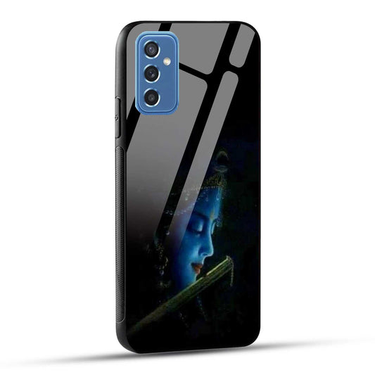 Samsung Galaxy M52 5G Back Cover Lord Krishna Printed Glass Case