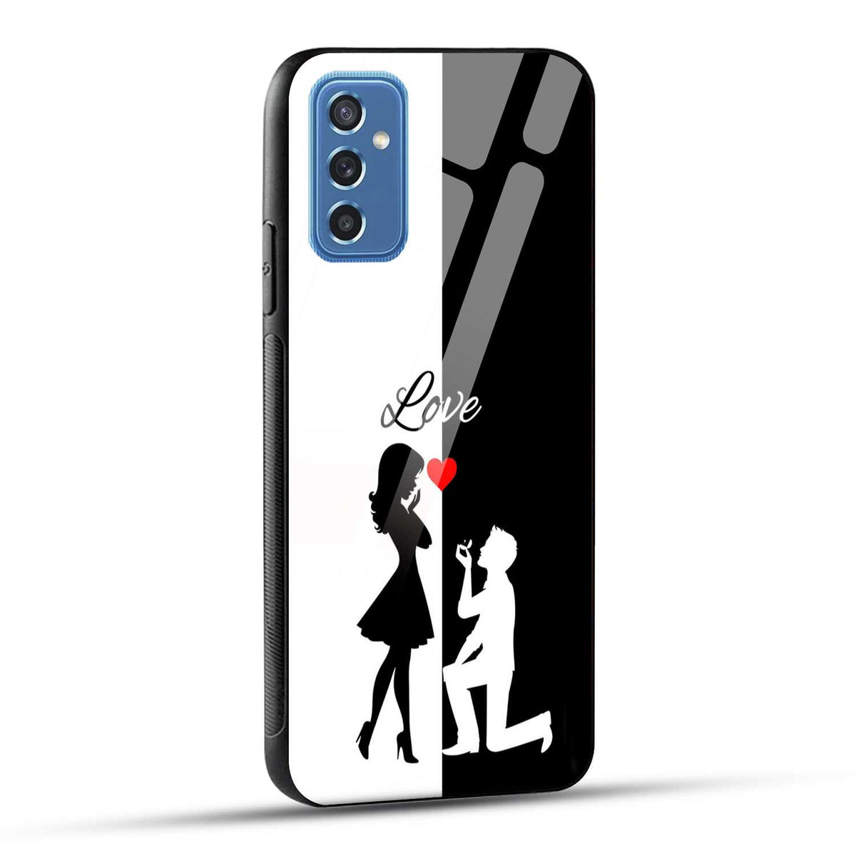 Samsung Galaxy M52 5G Back Cover Love Proposal Printed Glass Case
