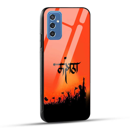 Samsung Galaxy M52 5G Back Cover Maratha Printed Glass Case