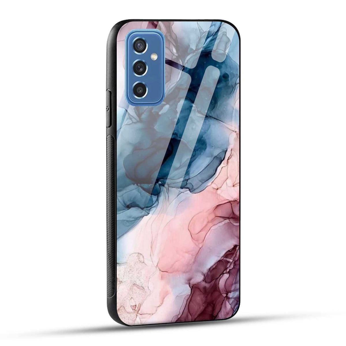 Samsung Galaxy M52 5G Back Cover Marble Color Printed Glass Case