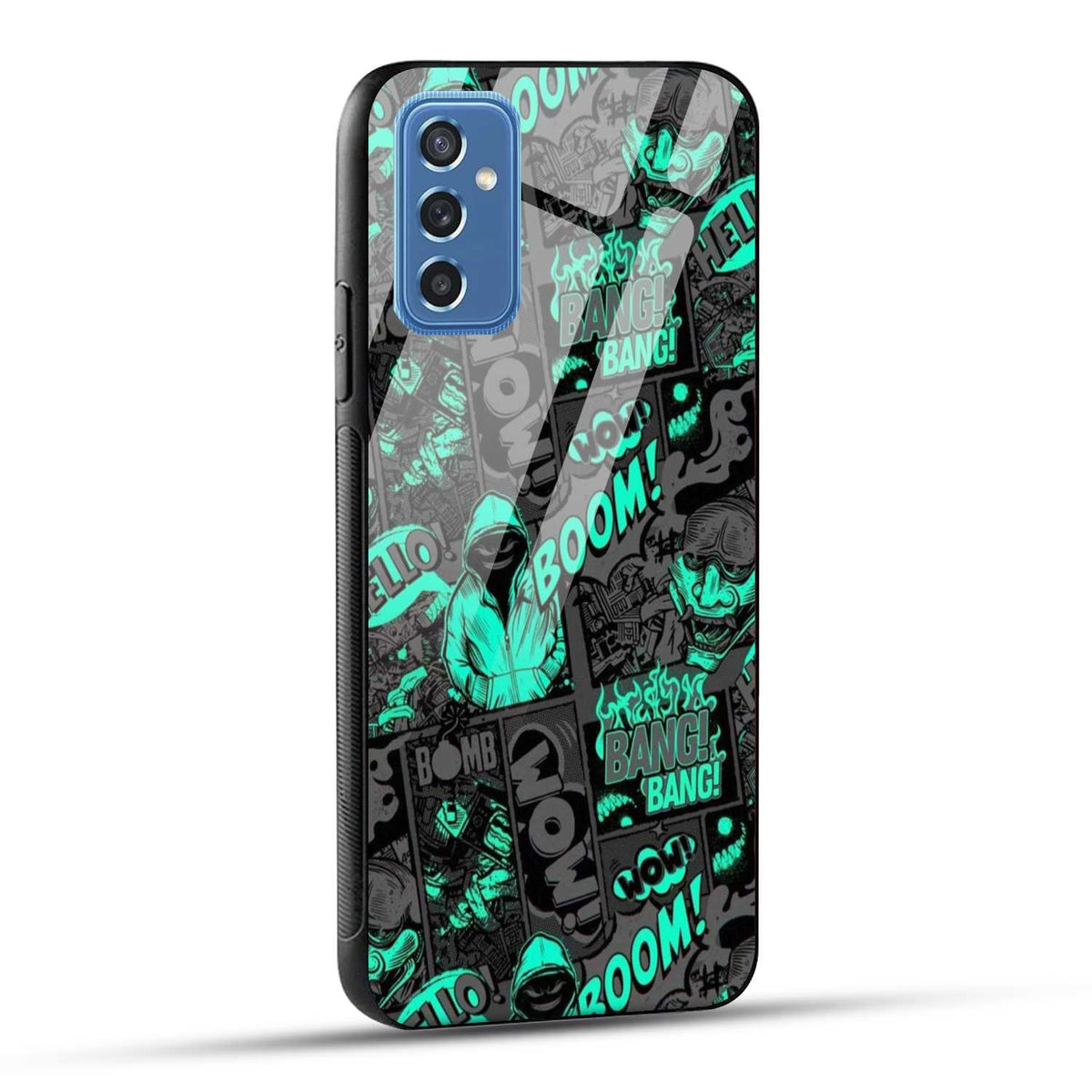 Samsung Galaxy M52 5G Back Cover Boom Printed Glass Case