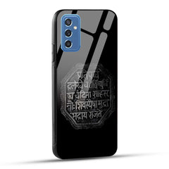 Samsung Galaxy M52 5G Back Cover Shivkalin Rajmudra Printed Glass Case