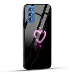 Samsung Galaxy M52 5G Back Cover Love Forever Heart Printed Glass Case