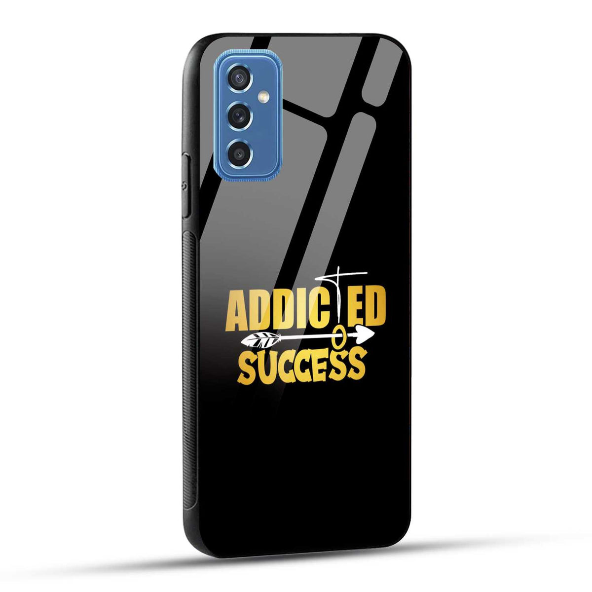 Samsung Galaxy M52 5G Back Cover Addicted To Success Empowerment Quote Printed Glass Case
