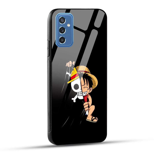 Samsung Galaxy M52 5G Back Cover Luffy Printed Glass Case