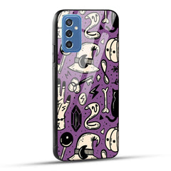 Samsung Galaxy M52 5G Back Cover Aethetic Texture Printed Glass Case
