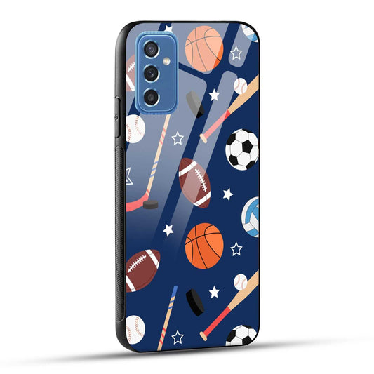 Samsung Galaxy M52 5G Back Cover Every Sports Matter Printed Glass Case