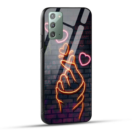 Samsung Galaxy Note 20 Back Cover Swag Cute Hearts Printed Glass Case