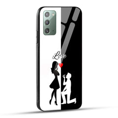 Samsung Galaxy Note 20 Back Cover Love Proposal Printed Glass Case