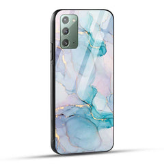 Samsung Galaxy Note 20 Back Cover Blue Marble Glass Case