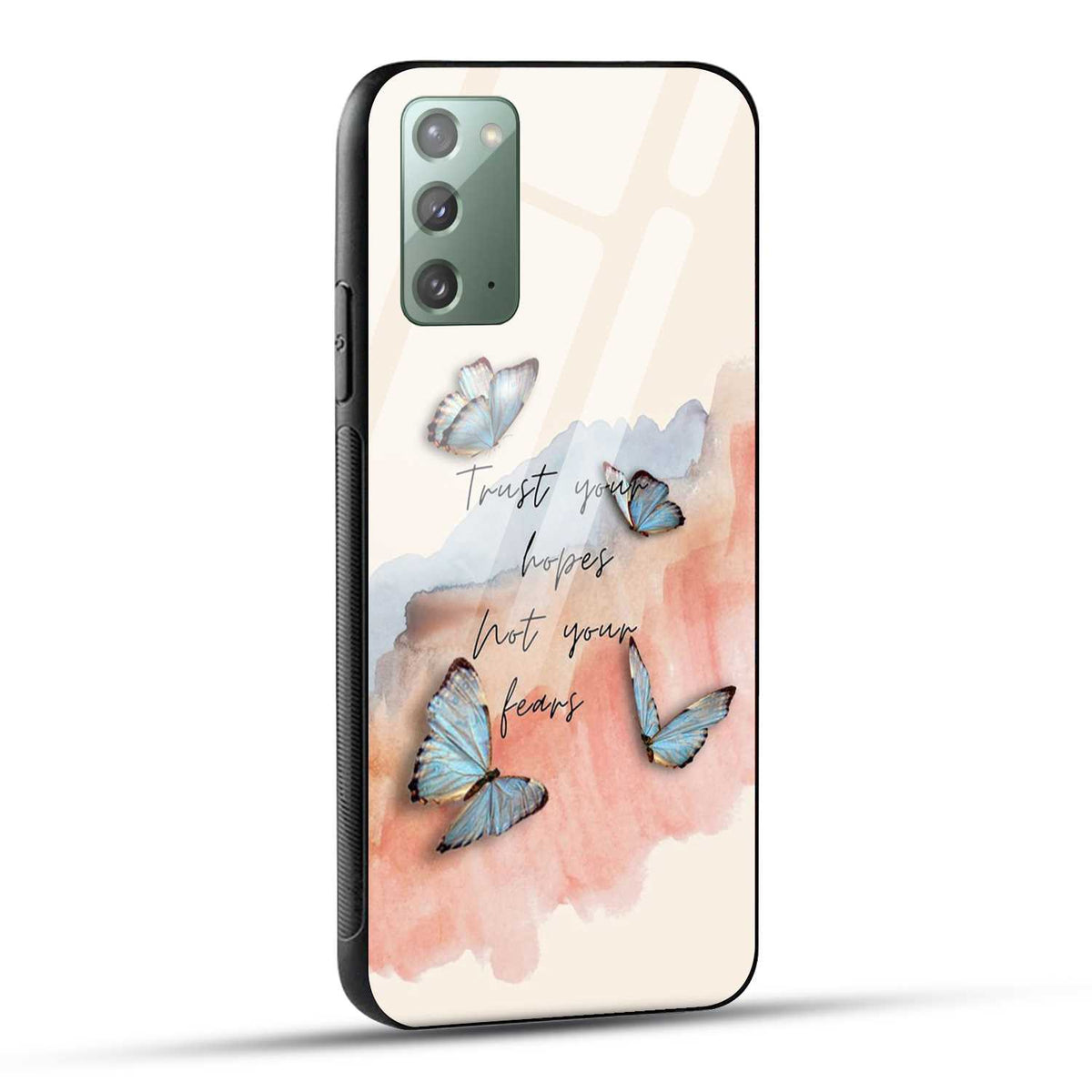 Samsung Galaxy Note 20 Back Cover Trust Your Hopes Printed Glass Case