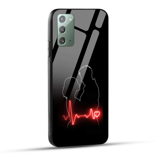 Samsung Galaxy Note 20 Back Cover Couple Love Printed Glass Case