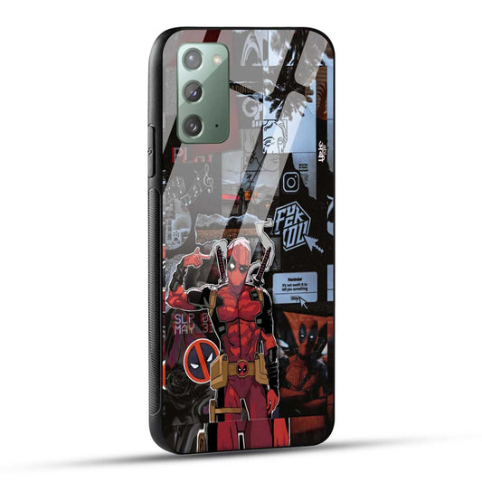 Samsung Galaxy Note 20 Back Cover Superhero Collage Printed Glass Case