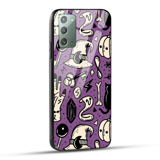 Samsung Galaxy Note 20 Back Cover Aethetic Texture Printed Glass Case