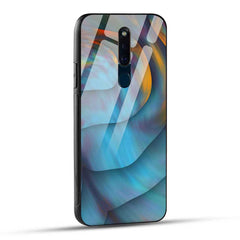 OPPO F11 Pro Back Cover Color Shade Textures Glass Case