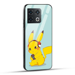 OnePlus 10 Pro 5G Back Cover Cute Dj Pika Cartoon Glass Case
