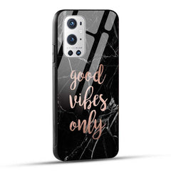 OnePlus 9 Back Cover Good Vibes Only Glass Case