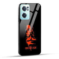 OnePlus Nord CE 2 5G Back Cover Jay Shree Ram Bajrangballi Hanuman Glass Case