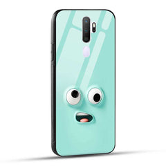 OPPO A9 2020 / Oppo A5 2020 Back Cover Funny Cartoons Face Glass Case