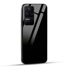 POCO F4 5G Back Cover Solid Black Glass Case
