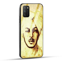 POCO M3 / Redmi 9 Power Back Cover Bhagat Singh Glass Case