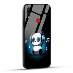 Redmi 7 / Redmi Y3 Back Cover Cute Music Cartoon Glass Case