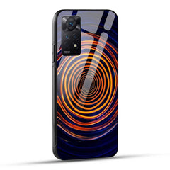 Redmi Note 11 Pro / Redmi Note 11 Pro 5G / Redmi Note 11 Pro Plus 5G Back Cover Round Color Waves Glass Case