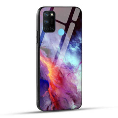 Realme 7i Back Cover Color Explosion Glass Case