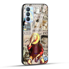 Realme GT Master Edition Back Cover Anime One Piece Wanted Luffy Glass Case