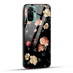Redmi Note 10 / Redmi Note 10S / Redmi Note 11 SE Back Cover Flowers Froral Glass Case