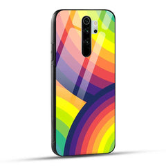 Redmi Note 8 Pro Back Cover Rainbow Designer Glass Case