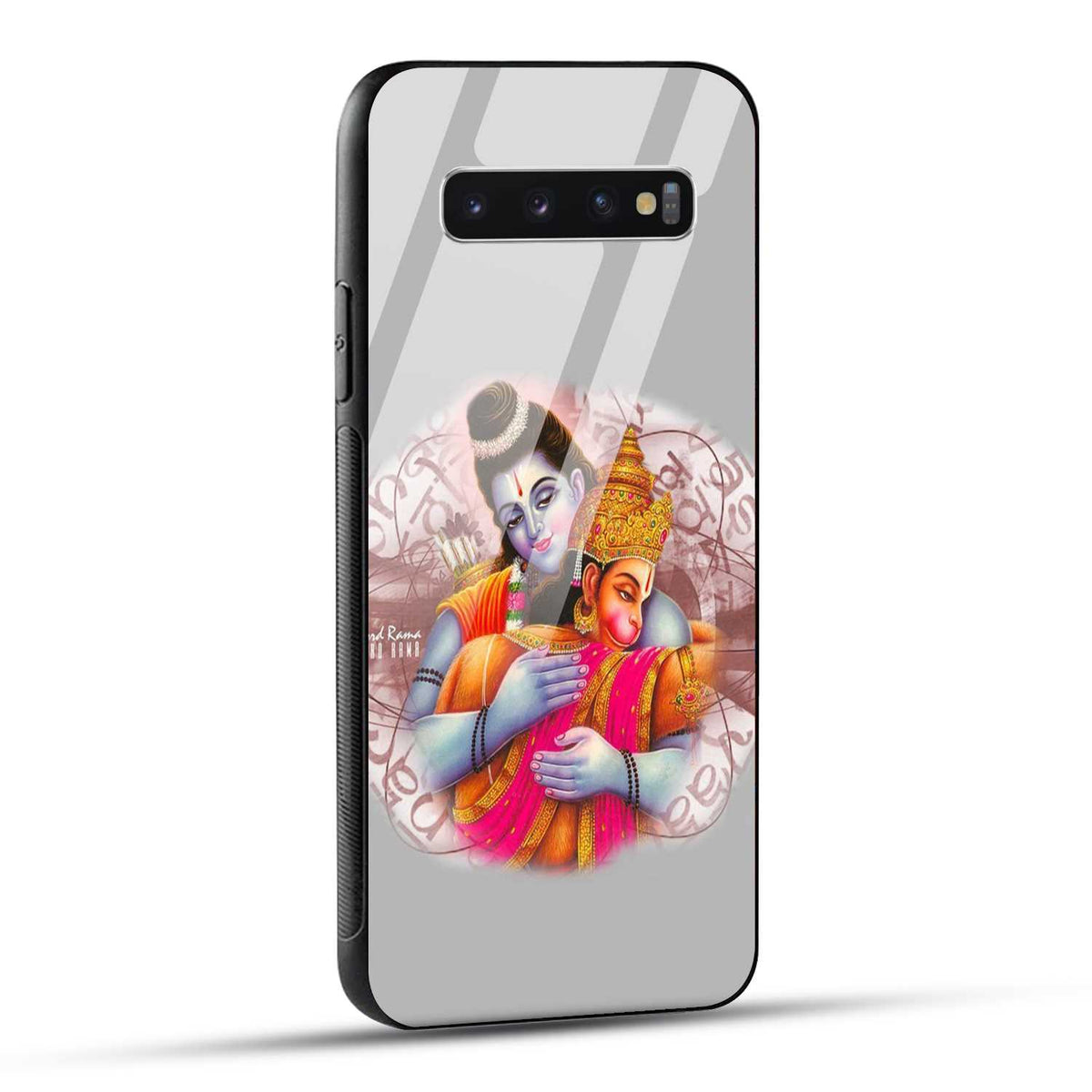 Samsung Galaxy S10 4G Back Cover Hanuman and Ram Printed Glass Case