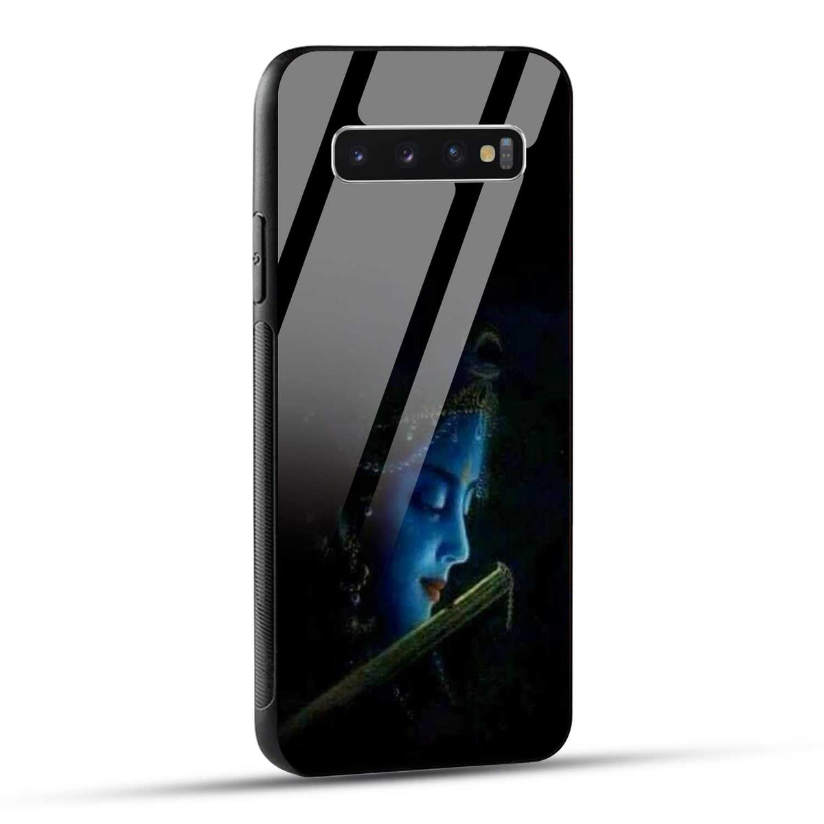 Samsung Galaxy S10 4G Back Cover Lord Krishna Printed Glass Case