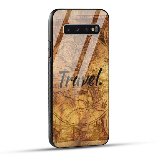 Samsung Galaxy S10 4G Back Cover Travel Printed Glass Case