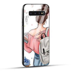 Samsung Galaxy S10 4G Back Cover Padhaku Girl Printed Glass Case