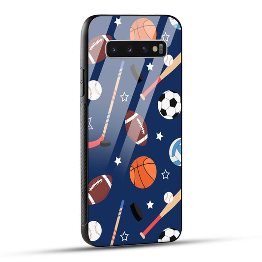 Samsung Galaxy S10 4G Back Cover Every Sports Matter Printed Glass Case