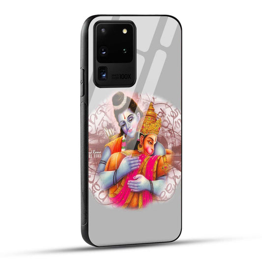 Samsung Galaxy S20 Ultra Back Cover Hanuman and Ram Printed Glass Case