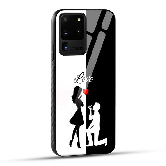 Samsung Galaxy S20 Ultra Back Cover Love Proposal Printed Glass Case