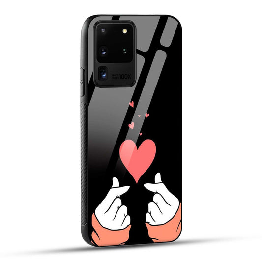 Samsung Galaxy S20 Ultra Back Cover Love Expressing Printed Glass Case