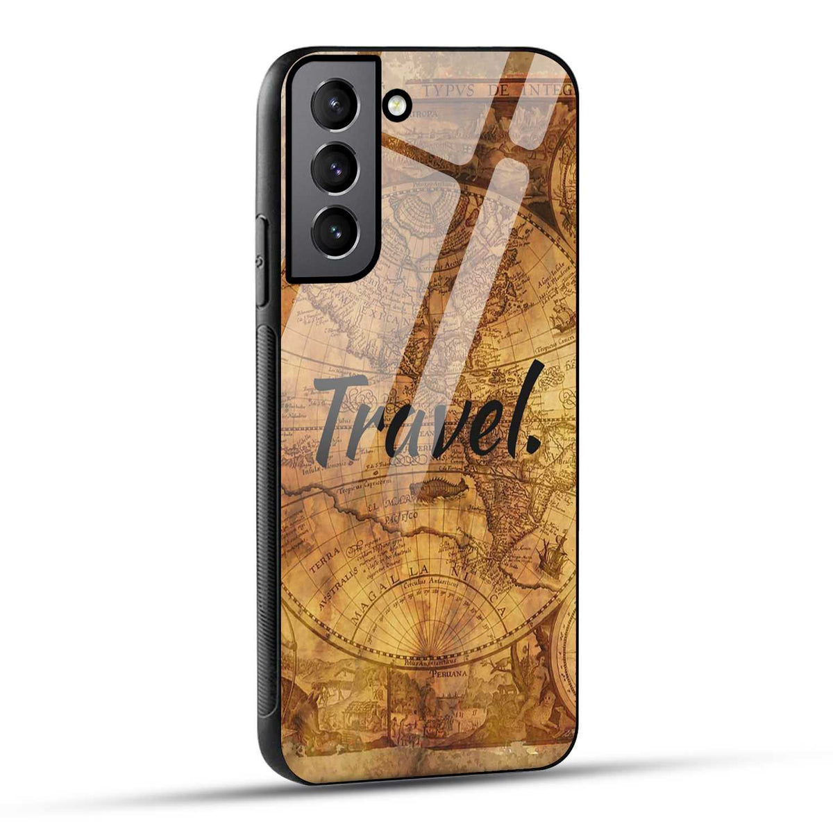 Samsung Galaxy S22 Plus 5G Back Cover Travel Printed Glass Case