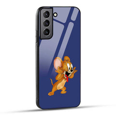 Samsung Galaxy S21 FE 5G Back Cover Cute Jerryy Cartoon Glass Case