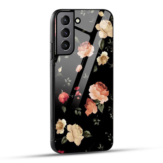Samsung Galaxy S22 Plus 5G Back Cover Flowers Froral Printed Glass Case