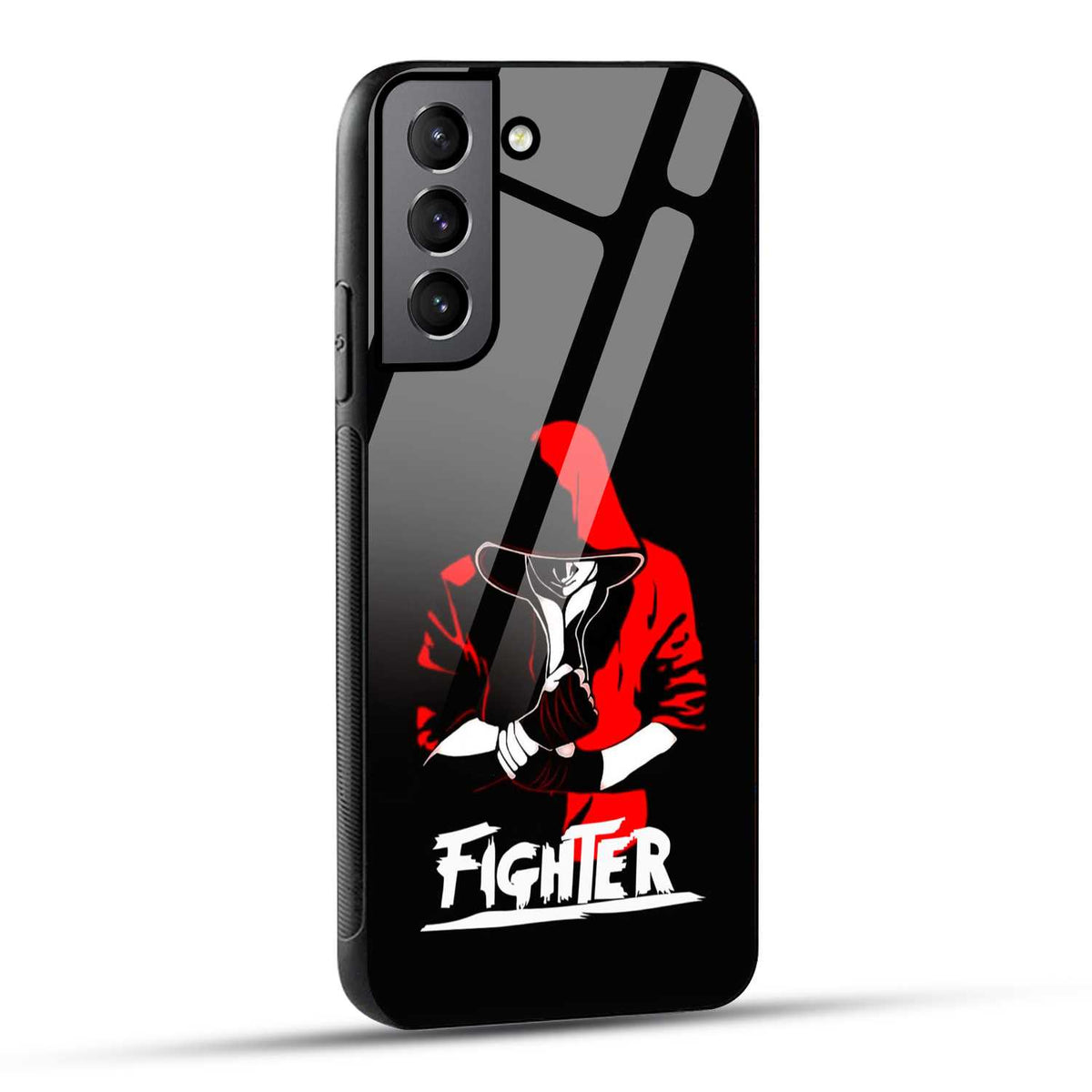 Samsung Galaxy S22 Plus 5G Back Cover Fighter Printed Glass Case