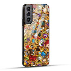 Samsung Galaxy S21 FE 5G Back Cover Graffiti Designer Glass Case