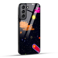 Samsung Galaxy S21 FE 5G Back Cover Cartoon Galaxy Glass Case