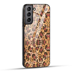 Samsung Galaxy S22 Plus 5G Back Cover Unique Brown Texture Printed Glass Case